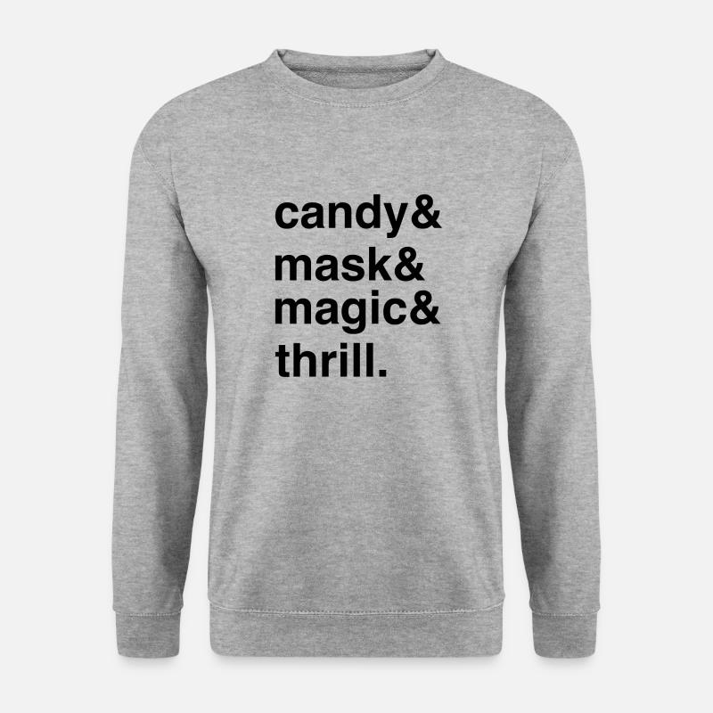 Halloween Candy Fun Costume Magic - Unisex Sweatshirt - salt & pepper