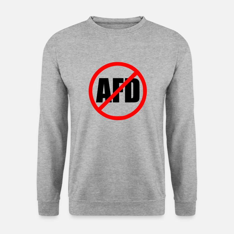 Afd - Unisex Pullover - Weißgrau meliert