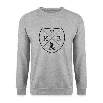VTT velo velo - Sweat-shirt Unisexe - gris chiné - Devant - Alina (178cm) & Michal (187cm)