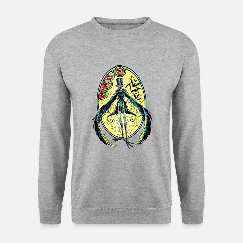 MR. SMART DARKNESS - Unisex Pullover - Weißgrau meliert