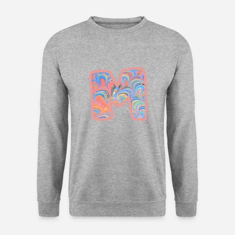 m 47 - Unisex Pullover - Weißgrau meliert