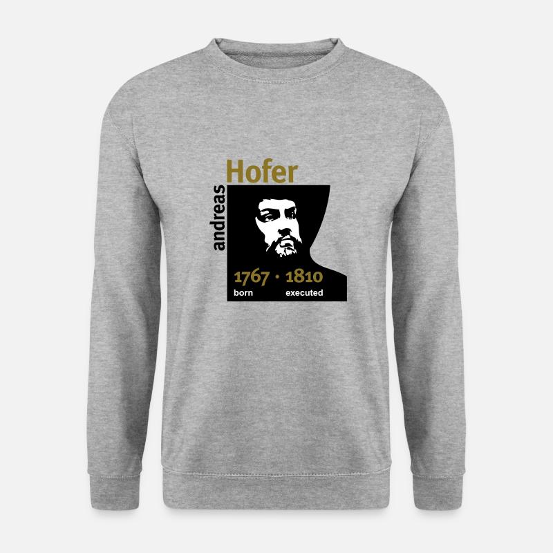 Andreas Hofer · Born / Executed - Unisex Sweatshirt - salt & pepper