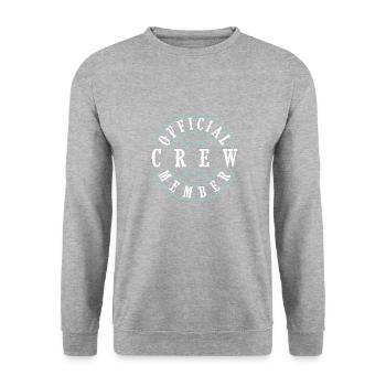 Crew Member - Unisex Sweatshirt - salt & pepper - Front - Alina (178cm) & Michal (187cm)