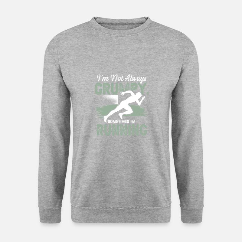 running sport - Unisex Pullover - Weißgrau meliert