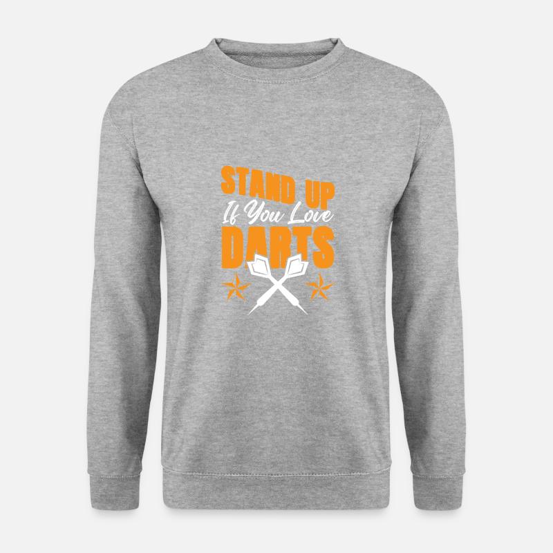dart liebe - Unisex Pullover - Weißgrau meliert