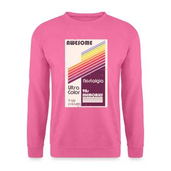 Back to the 90s Themen Party 90iger Jahre - Unisex Pullover - Pink - Vorne