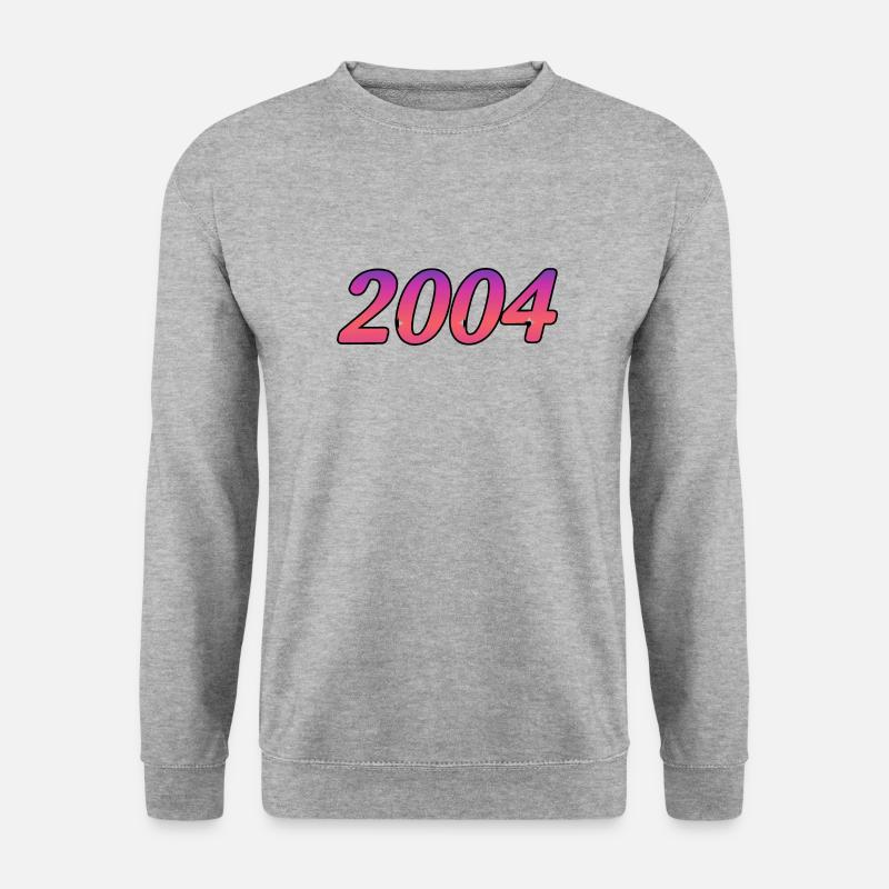 2004 - Unisex Pullover - Weißgrau meliert