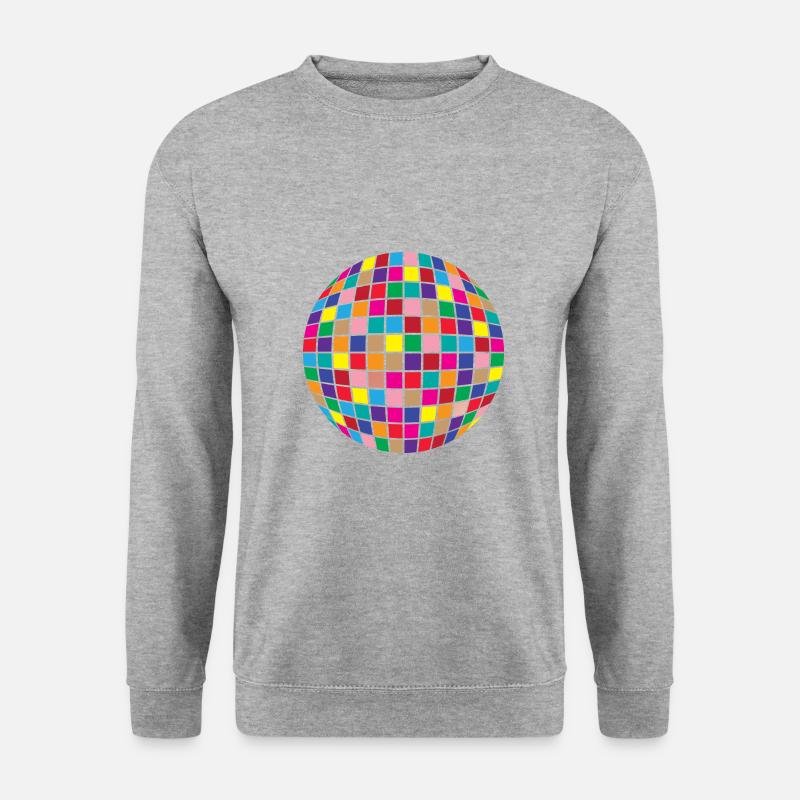 Boule à facettes / Disco - Sweat-shirt Unisexe - gris chiné