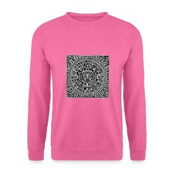 Calendrier Maya Zentangle - Sweat-shirt Unisexe - rose - Devant