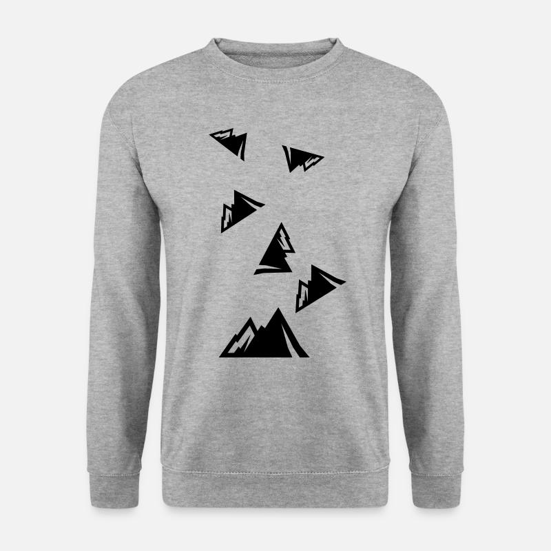 Mountains mountains icon - Unisex Sweatshirt - salt & pepper