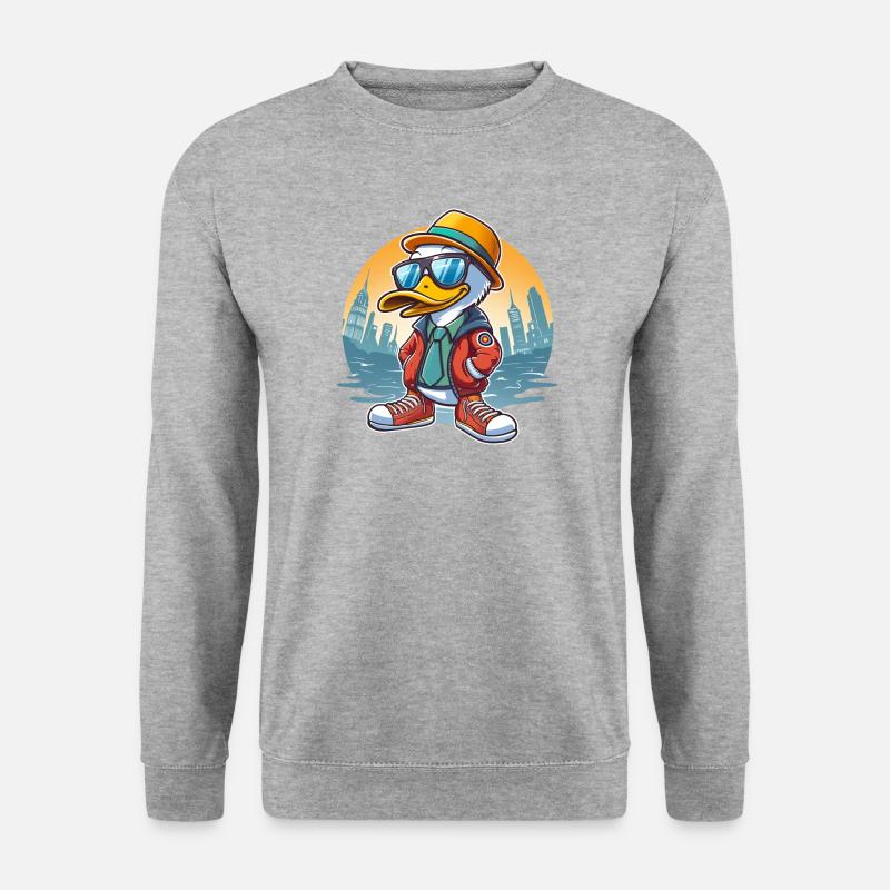Simple Chulo Duck - Unisex Sweatshirt - salt & pepper