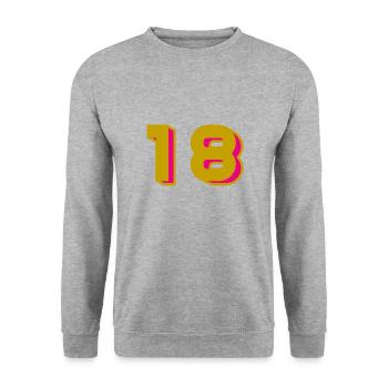 18 - Sweat-shirt Unisexe - gris chiné - Devant - Alina (178cm) & Michal (187cm)