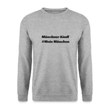 Munich - Unisex Pullover - Weißgrau meliert - Vorne - Alina (178cm) & Michal (187cm)