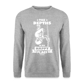 Dive - Unisex Sweatshirt - salt & pepper - Front - Alina (178cm) & Michal (187cm)