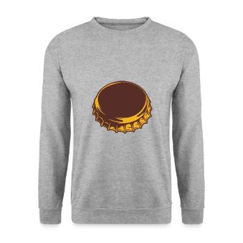Bottle top - Unisex Sweatshirt - salt & pepper - Front - Alina (178cm) & Michal (187cm)