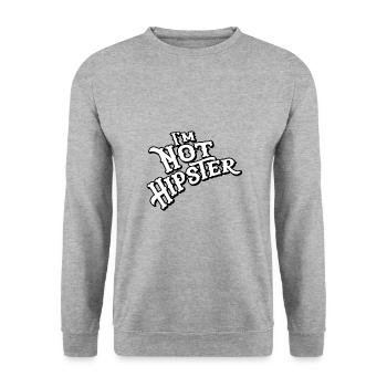 In the not Hipster - Unisex Sweatshirt - salt & pepper - Front - Alina (178cm) & Michal (187cm)