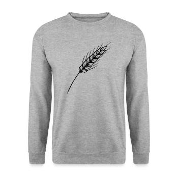 Fine grain stalk - Unisex Sweatshirt - salt & pepper - Front - Alina (178cm) & Michal (187cm)