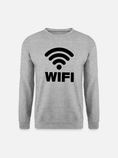 WIFI connection - Unisex Sweatshirt - salt & pepper