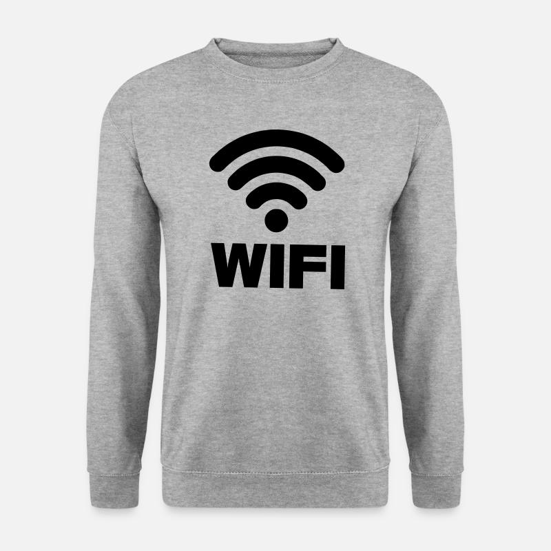 WIFI connection - Unisex Sweatshirt - salt & pepper
