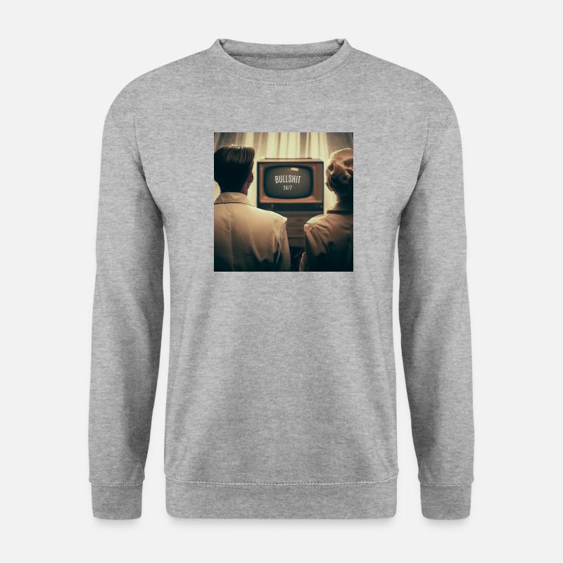 Blödsinn - Unisex Pullover - Weißgrau meliert