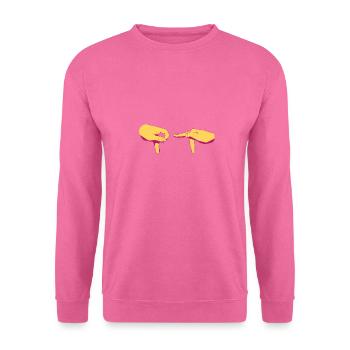 pété gang jaune - Sweat-shirt Unisexe - rose - Devant
