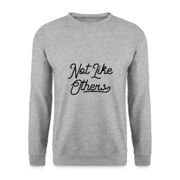 Pas comme les autres - Sweat-shirt Unisexe - gris chiné - Devant - Alina (178cm) & Michal (187cm)