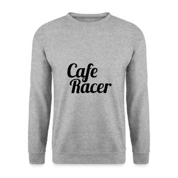 Cafe Racer - Unisex Pullover - Weißgrau meliert - Vorne - Alina (178cm) & Michal (187cm)