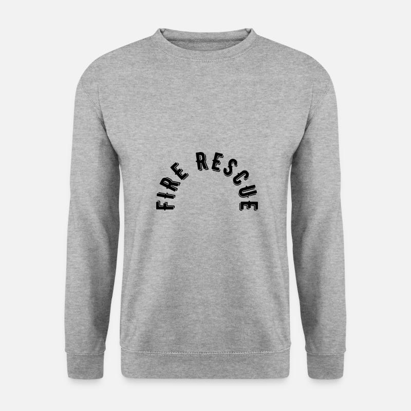 Fire Rescue - Unisex Pullover - Weißgrau meliert