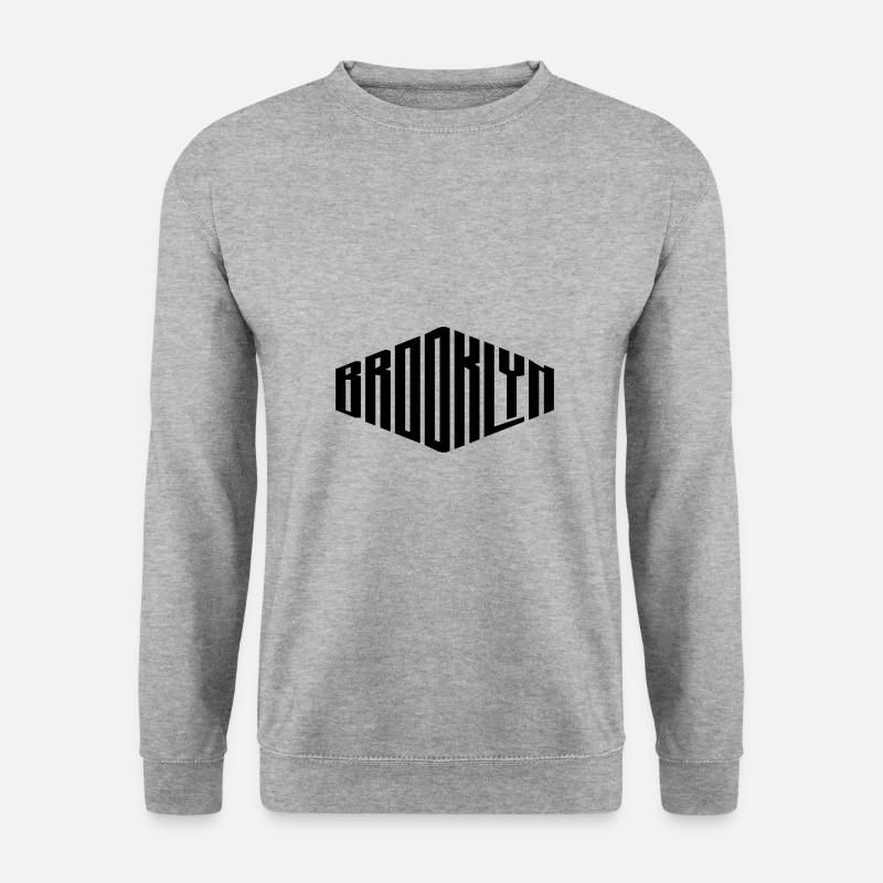 Brooklyn - Unisex Pullover - Weißgrau meliert