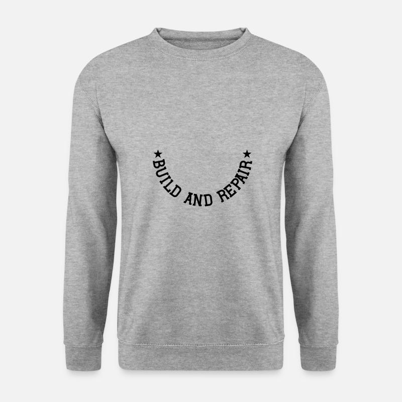 Build and Repair - Unisex Pullover - Weißgrau meliert