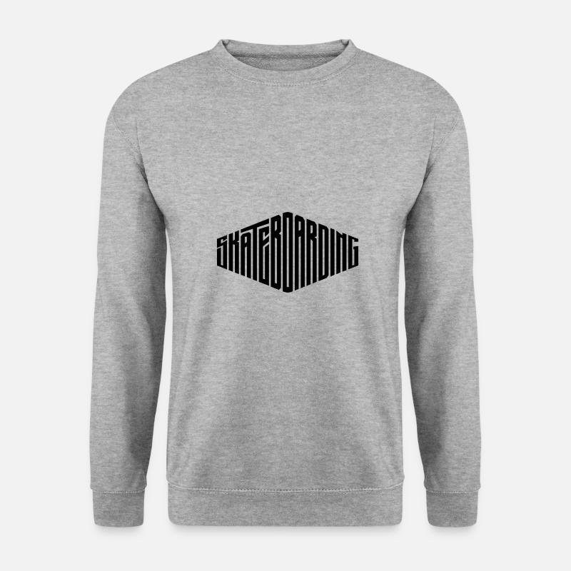 Skateboarding - Unisex Pullover - Weißgrau meliert
