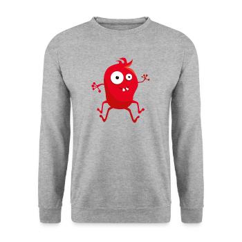 Red Monster - Unisex Sweatshirt - salt & pepper - Front - Alina (178cm) & Michal (187cm)