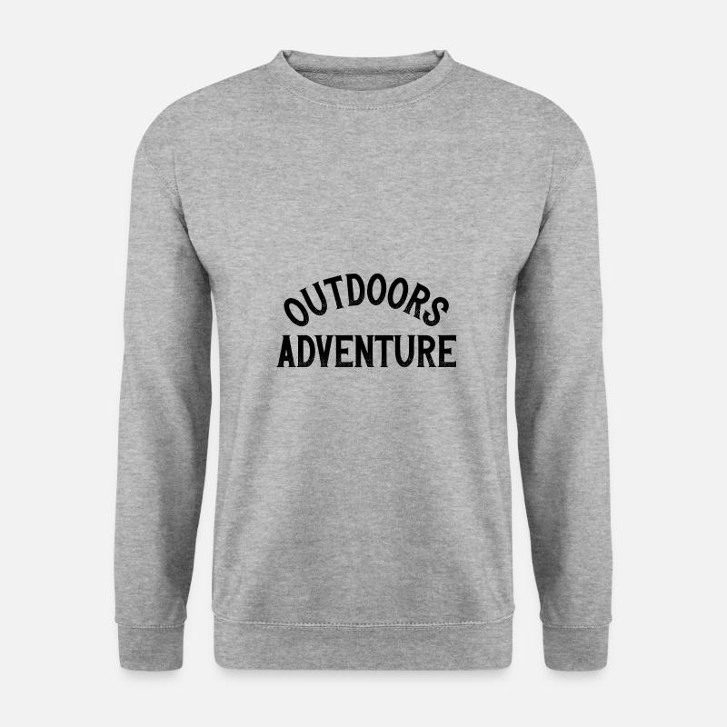 Outdoors - Unisex Pullover - Weißgrau meliert