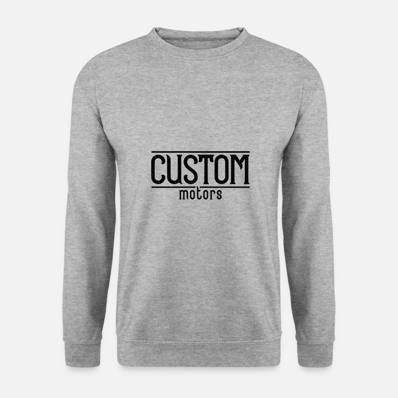 Custom motors - Unisex Pullover - Weißgrau meliert