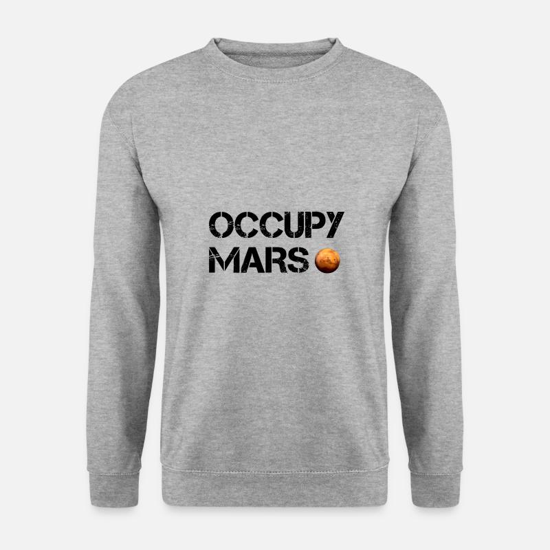 Mars besetzen - Unisex Pullover - Weißgrau meliert