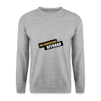 4x4 Aventure Offroad - Sweat-shirt Unisexe - gris chiné - Devant - Alina (178cm) & Michal (187cm)