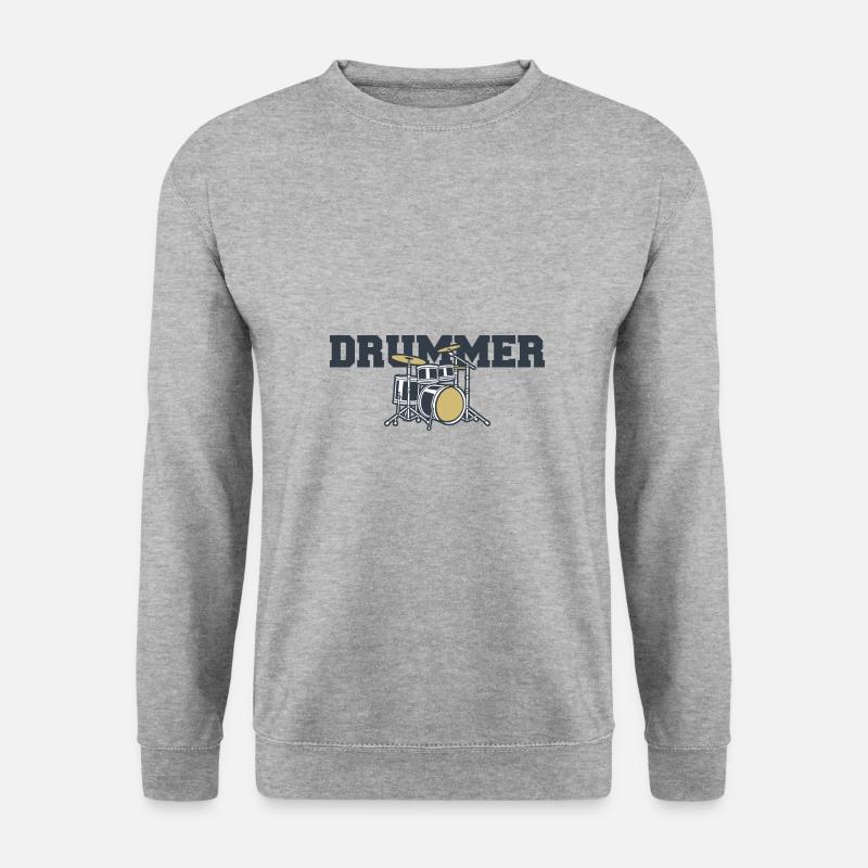 Drummer Drums - Unisex Sweatshirt - salt & pepper
