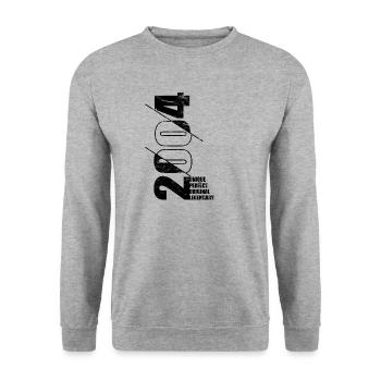 Original légendaire - Né en 2004 Anniversaire - Sweat-shirt Unisexe - gris chiné - Devant - Alina (178cm) & Michal (187cm)