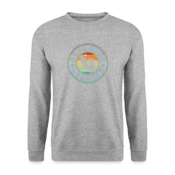 Father-to-be - Dad 2024 loading - Unisex Sweatshirt - salt & pepper - Front - Alina (178cm) & Michal (187cm)
