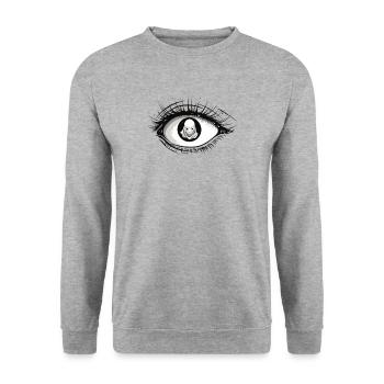 Ghost Hunter Creepy Adventure, Paranormal - Sweat-shirt Unisexe - gris chiné - Devant - Alina (178cm) & Michal (187cm)