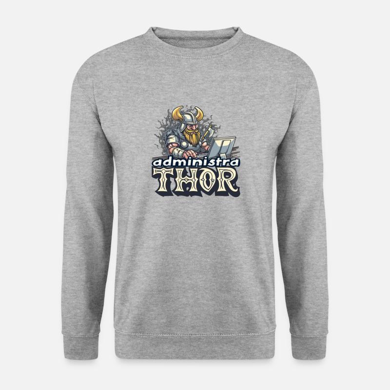 Viking Databaseadministra-thor Nerdy - Unisex Sweatshirt - salt & pepper