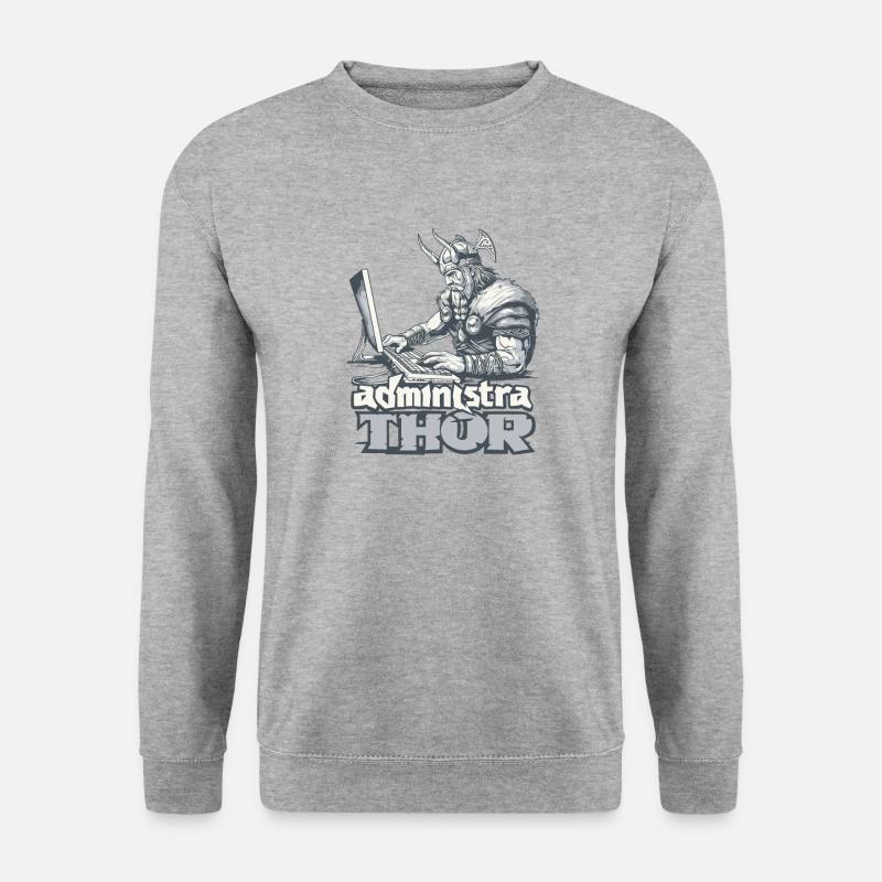 Viking Databaseadministra-thor Nerdy - Sweat-shirt Unisexe - gris chiné
