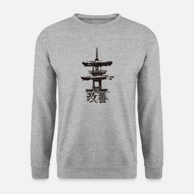 Hiragana Katakana Kaizen-methode Kaizen - Unisex Sweatshirt - salt & pepper
