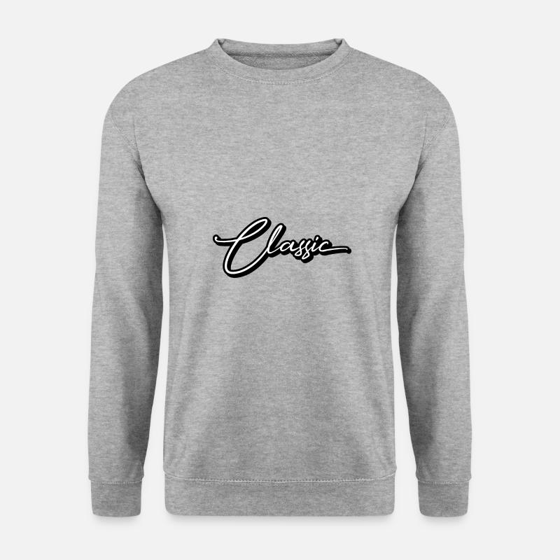Classic - Unisex Pullover - Weißgrau meliert
