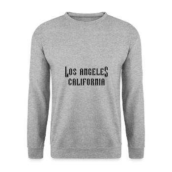Los Angeles Californie - Sweat-shirt Unisexe - gris chiné - Devant - Alina (178cm) & Michal (187cm)
