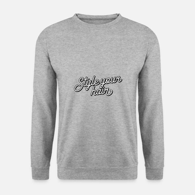 Style your hair - Unisex Pullover - Weißgrau meliert