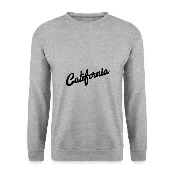 Californie - Sweat-shirt Unisexe - gris chiné - Devant - Alina (178cm) & Michal (187cm)