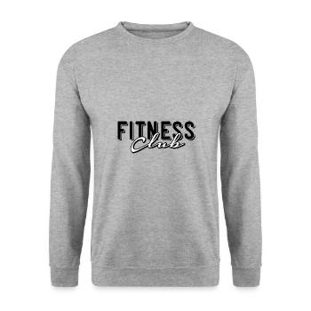 Fitness Club - Unisex Pullover - Weißgrau meliert - Vorne - Alina (178cm) & Michal (187cm)