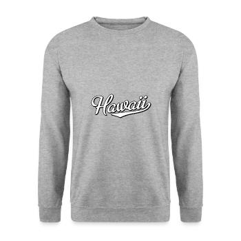 Hawaï - Sweat-shirt Unisexe - gris chiné - Devant - Alina (178cm) & Michal (187cm)