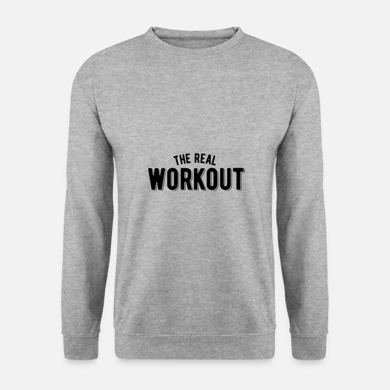 The real workout - Unisex Sweatshirt - salt & pepper